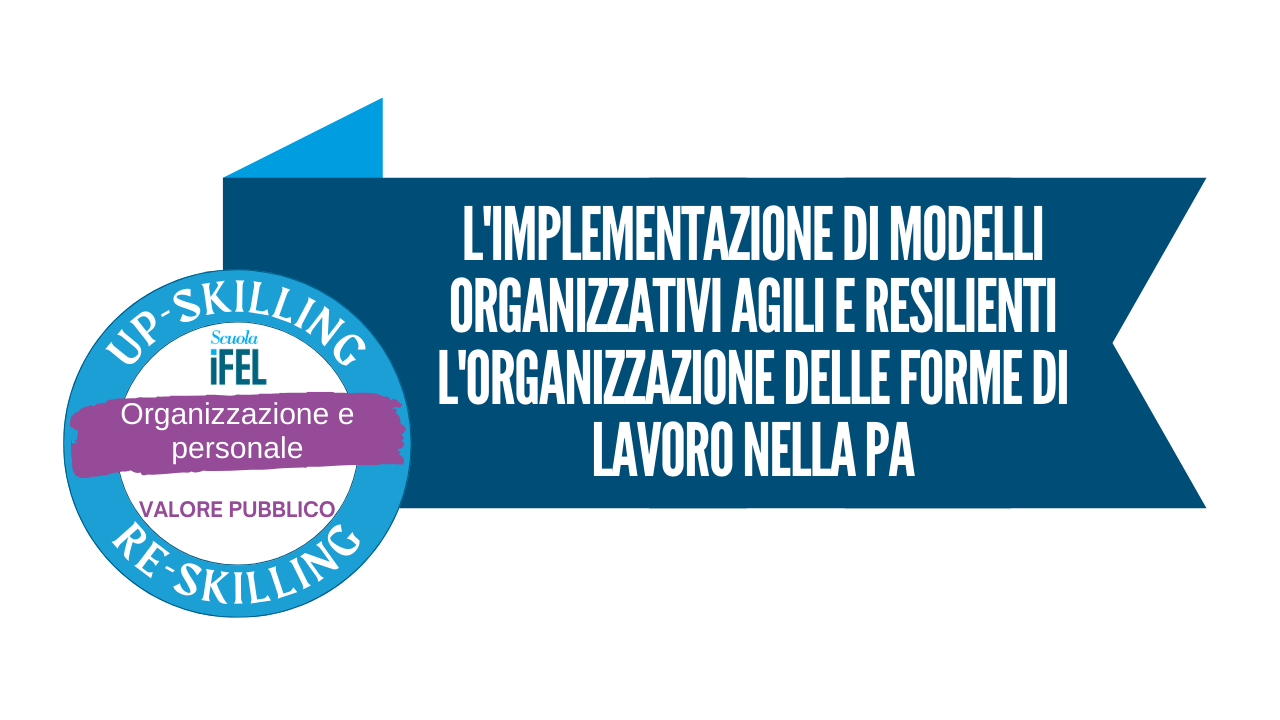 L'implementazione di modelli organizzativi agili e resilienti - L'organizzazione delle forme di lavoro nella PA
