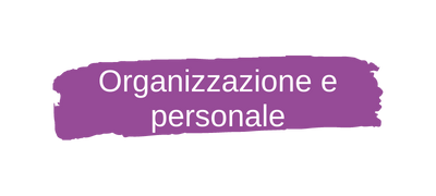 Area Organizzazione e Personale